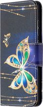 Diamant vlinder agenda wallet book case hoesje Samsung Galaxy S20 FE (Fan edition)