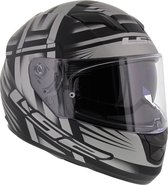 LS2 FF320 Bang mat zwart titanium XS Motorhelm Scooterhelm