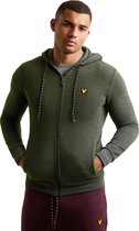 Lyle and Scott Hooded Full Zip heren casual sweater groen