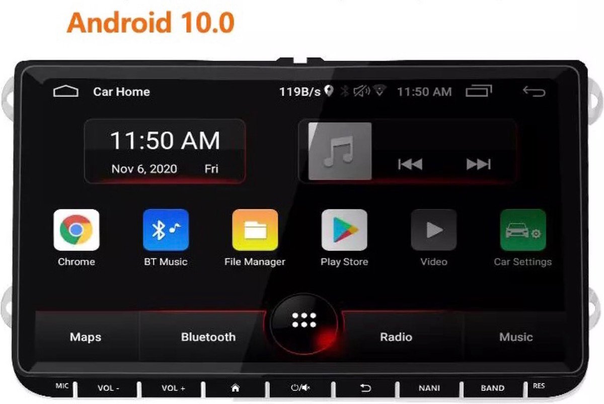 Volkswagen Seat Skoda Android 10 navigatie 9inch 32GB carplay Bluetooth USB WiFi + GRATIS CAMERA