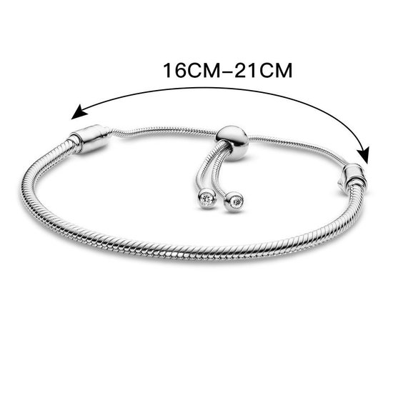 reptielen Migratie Pasen Armband Zilver |Verstelbare Zilveren armband | past op Pandora | Pandora  compatible |... | bol.com