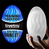 LOVETOY - Male Masturbator Giant Egg Spirals Edition Black