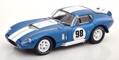 Shelby Cobra Daytona Coupe No.98 1965 Blauw / Wit 1-18 Shelby Collectibles