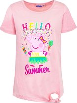 Lichtroze t-shirt van Peppa Big maat 110, Hello Summer
