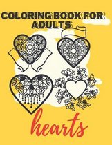 Coloring Book For Adults hearts