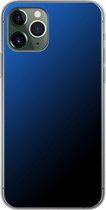 Apple iPhone 11 Pro - Smart cover - Blauw Zwart - Transparante zijkanten