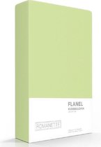 Romanette Flanel Kussensloop 2X 65X65 Lime