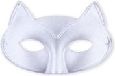 Oogmasker kat wit