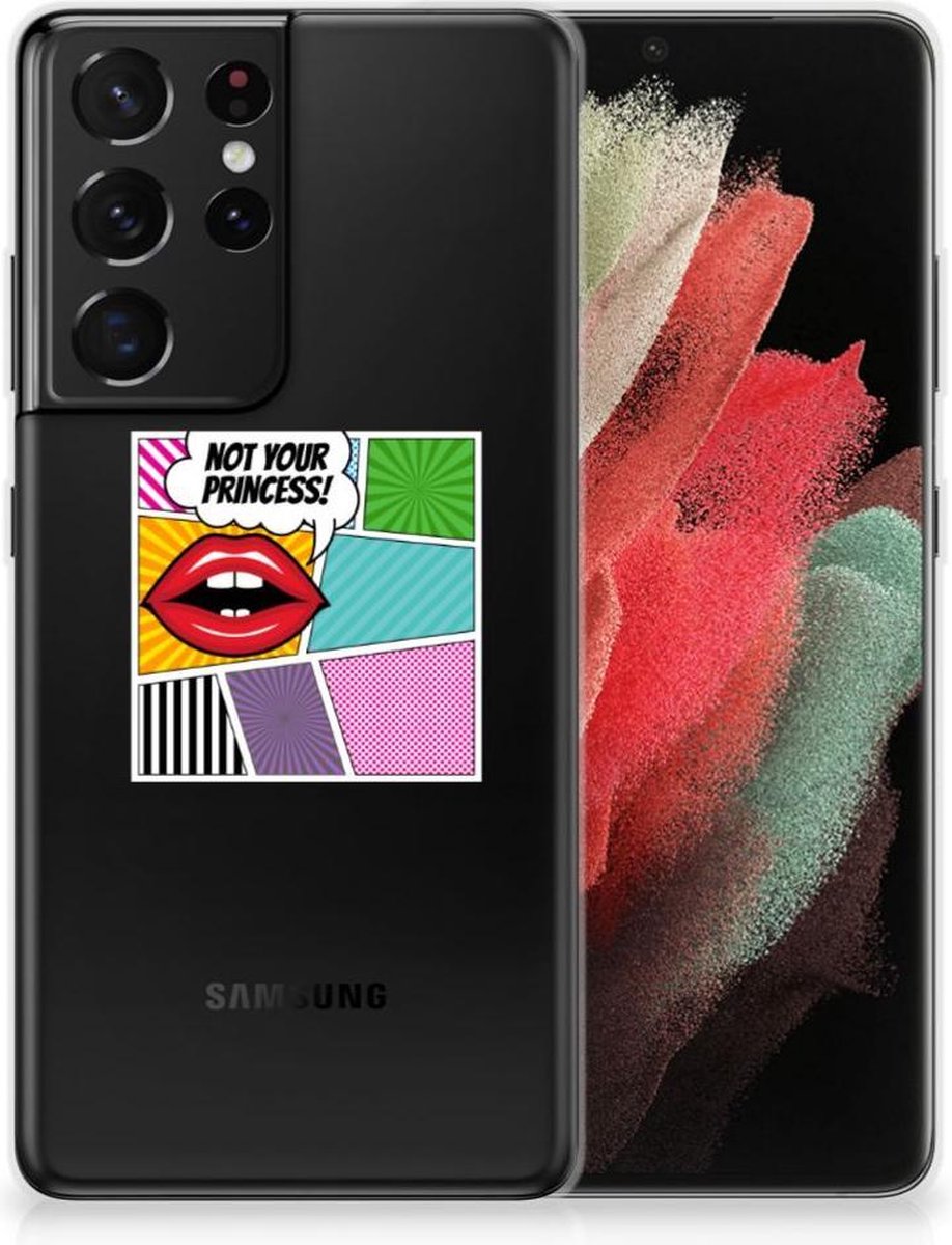 Samsung Galaxy S21 Ultra Silicone Back Cover Popart Princess
