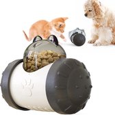 Zwart-Speelgoed Hond/Kat - Speelgoed Voor Dieren - Automatische Voerbak Kat en Hond – Voerautomaat – Pet Feeder - Interactief - Voerbak-Zwart