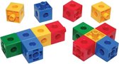 200 linking cubes van 2 cm bijeen passende kleuren