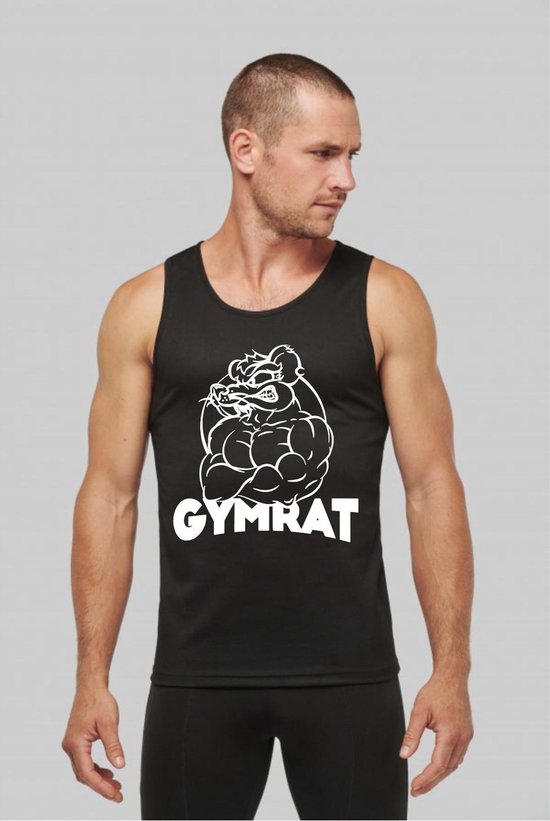 Tank top - heren - fitness - bodybuilding - crossfit - medium - gymrat |  bol.com