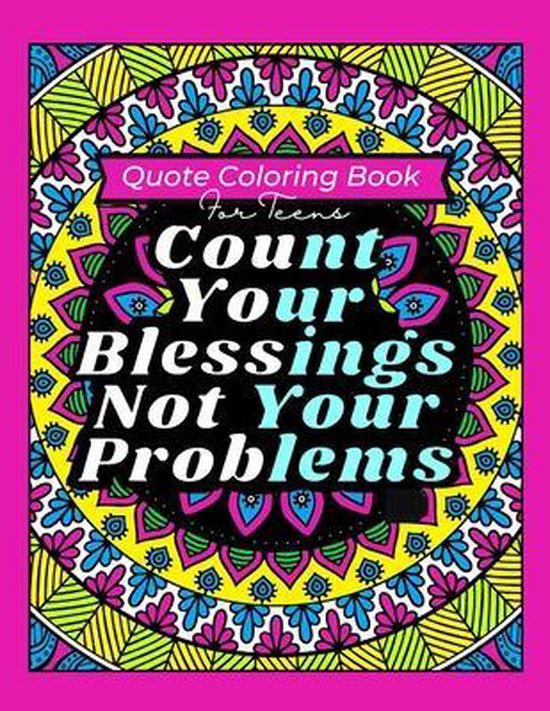 Quote Coloring Book For Teens - cover