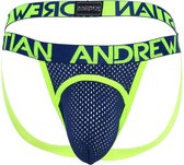 Andrew Christian Sports Mesh Arch Jock w/ Almost Naked Navy - MAAT XL - Heren Ondergoed (erotisch) - Jockstrap Heren (erotisch) - Heren Jock (erotisch)