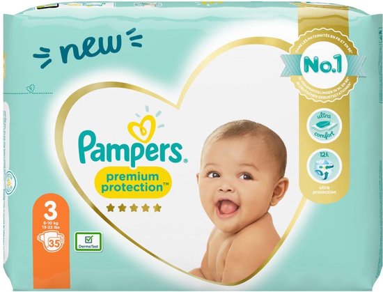 munt Nodig uit Martin Luther King Junior Pampers Premium Protection New Baby - Maat 3 - 6 -10kg - 35 stuks -Luiers |  bol.com