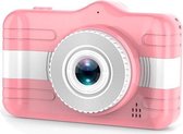 DrPhone PIXEL3S - Digitale KinderCamera Pro – 3.5inch Grote Scherm – 1080P 2MP - Video & Camera – Selfie Functionaliteit – 8X Zoom - Roze