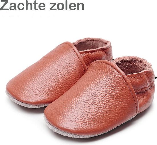 Supercute - chaussons - marron cognac - chaussures bébé - 18 à 25 mois