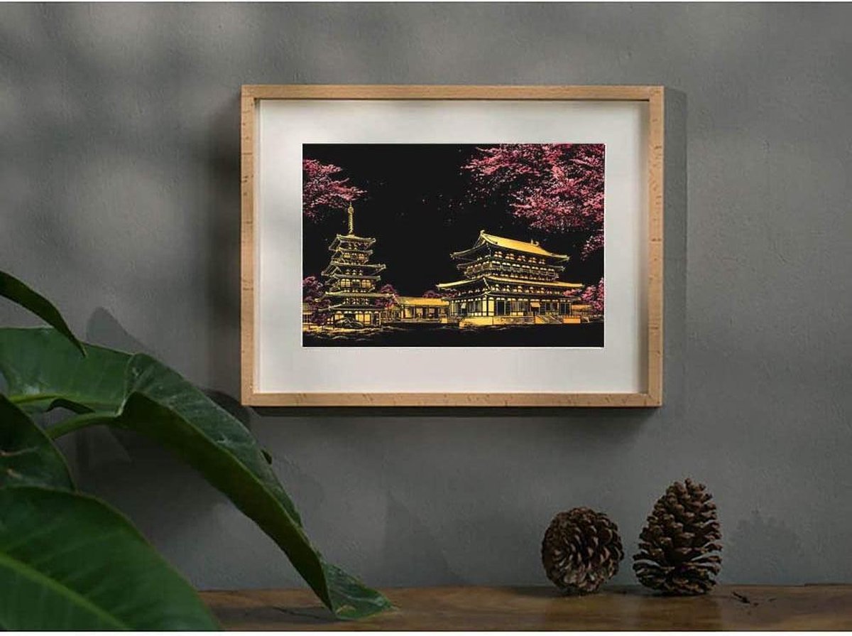 Scratch Art Volwassenen 41 x 28 cm Japan Kras tekeningen