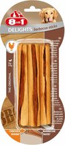 8in1 Delights BBQ Sticks Hondensnack - Kip - 100 g