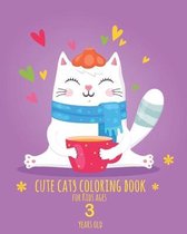 Cute Cats Coloring Book for Kids ages 3 years old