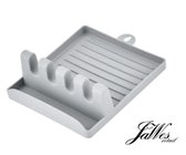 Jawes- Lepelhouder- Grijs- Hittebestendig- Vaatwasser bestendig- Lepellegger- Anti-slip design- Keukenapparaat- Spatel Houder- 100% Duurzaam- Afneembaar