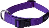 Rogz For Dogs Fanbelt Halsband - Paars - 20 mm x 34-56 cm
