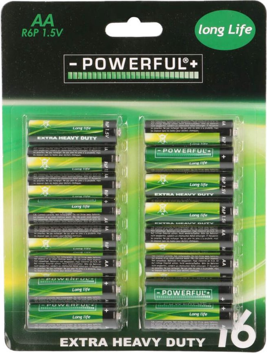 JAP Longlife AA Batterijen - 16 Stuks batterij pack