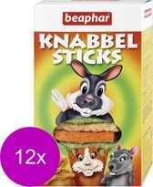 Beaphar Knabbelsticks - Knaagdiersnack - 12 x 150 g