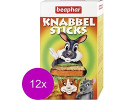 12x Beaphar Knabbelsticks Konijnensnacks (Knaagdier) 150 gr