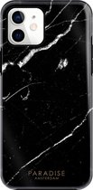 Paradise Amsterdam 'Midnight Marble' Fortified Phone Case Telefoonhoesje - iPhone 12 Mini - zwart marmer steen telefoonhoesje