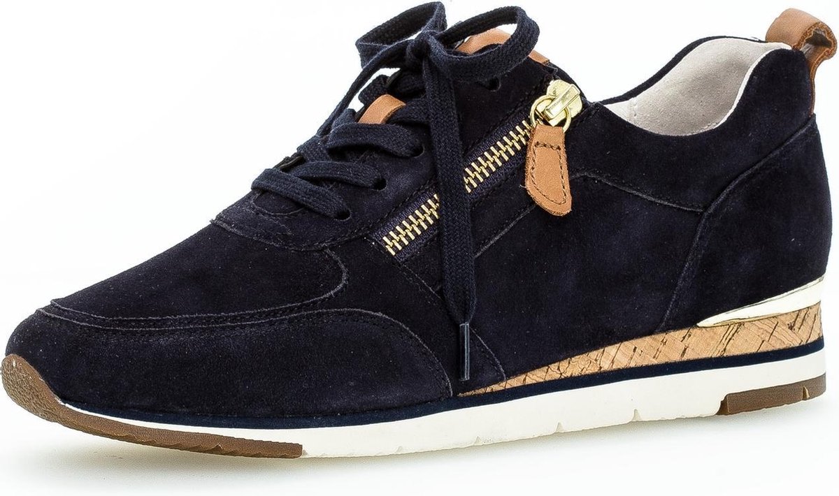 Gabor 63.431.16 Dames Sneakers - Blauw - Maat 42 | bol.com