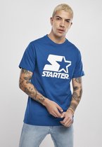 Starter Black Label Heren Tshirt -L- Starter Logo Blauw