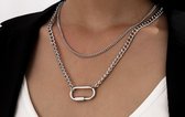 Chain ketting | zilver gekleurd