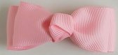 *** Schattig Handgemaakt haarspeldje met roze strik - alligator - baby - kind - cadeau - kado- kraamcadeau- kraamkado ***