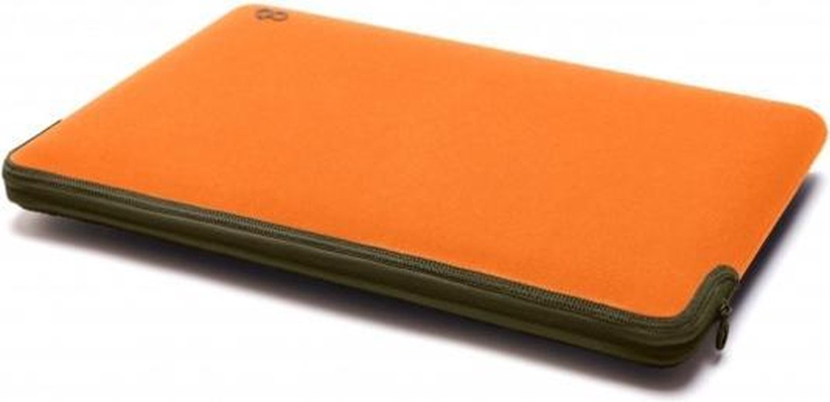 C6 Zip sleeve MacBook Air 11 inch Tangerine w/ Olive Oranje