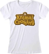 Nintendo Animal Crossing Dames Tshirt -S- 3D Logo Wit