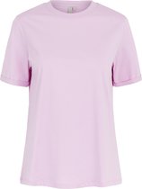 Pieces PCRIA SS FOLD UP SOLID TEE NOOS BC Pastel Lavender Vrouwen - Maat XS