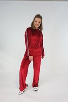 La Pèra Velours rood Huispak Dames - Maat S