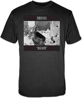 Nirvana Heren Tshirt -XXL- Bleach Zwart