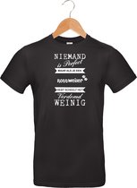 mijncadeautje - T-shirt unisex - zwart - Niemand is perfect - Rottweiler - maat 3 XL