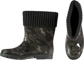Xq Footwear Regenlaarzen Dames Rubber Grijs/zwart Maat 37