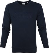 KnowledgeCotton Apparel Trui Elm Donkerblauw - maat M