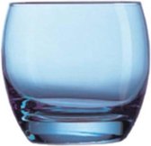 Salto Tumbler set - Waterglazen - Drinkglazen - Luxe Whiskeyglazen - ice blue - 32cl - 6 stuks