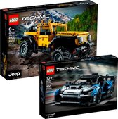 LEGO Technic Bundel 2021 - LEGO Technic  42122 Jeep Wrangler +  LEGO Technic 42123 Mclaren Senna GTR - Bundel