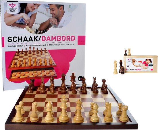 Afbeelding van het spel Schaakbord inclusief schaakstukken