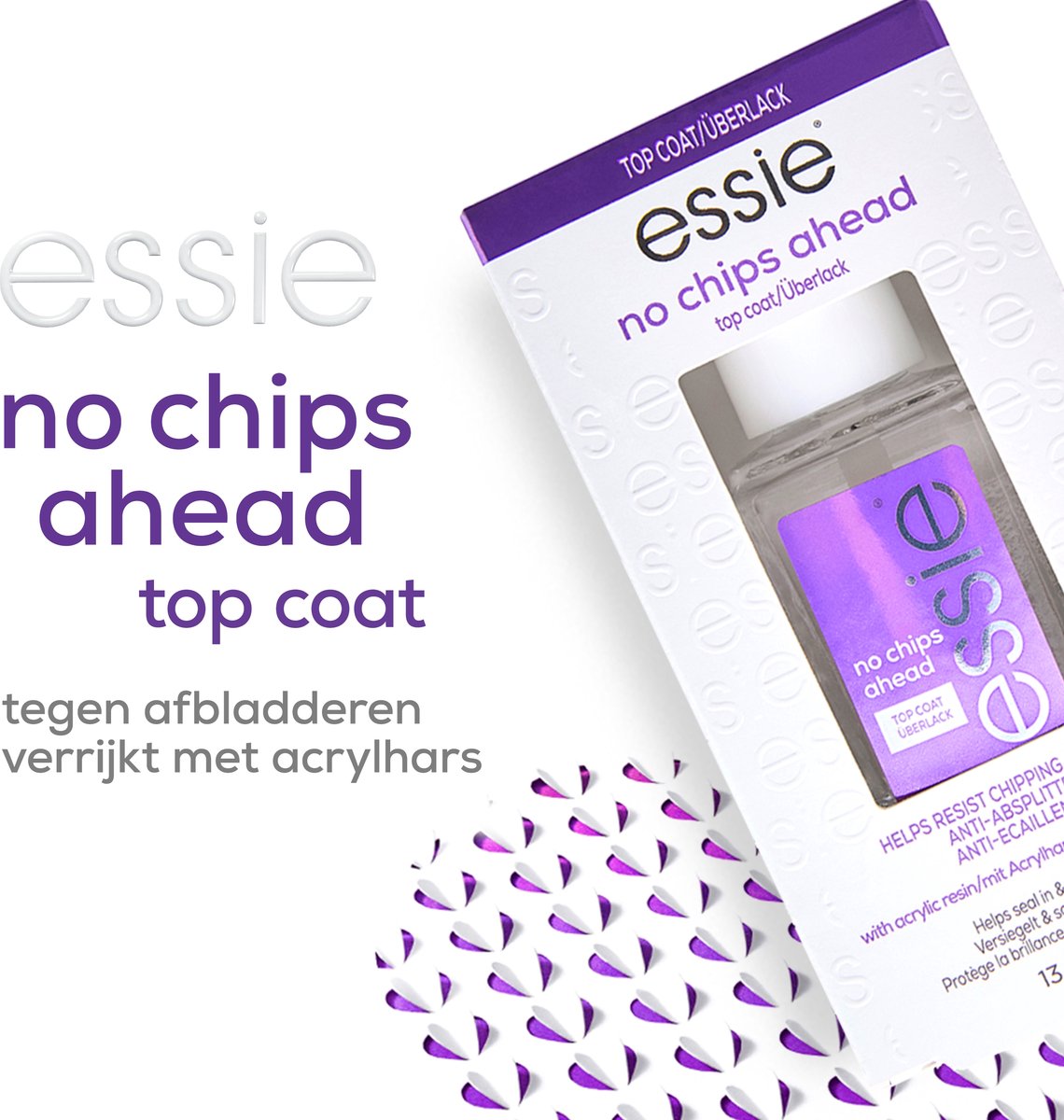 essie nagelverzorging no chips ahead top coat topcoat tegen