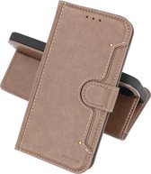 KAIYUE - Luxe Portemonnee Hoesje - Pasjeshouder Telefoonhoesje - Wallet Case - Geschikt voor Samsung Galaxy S10 Lite - Grijs