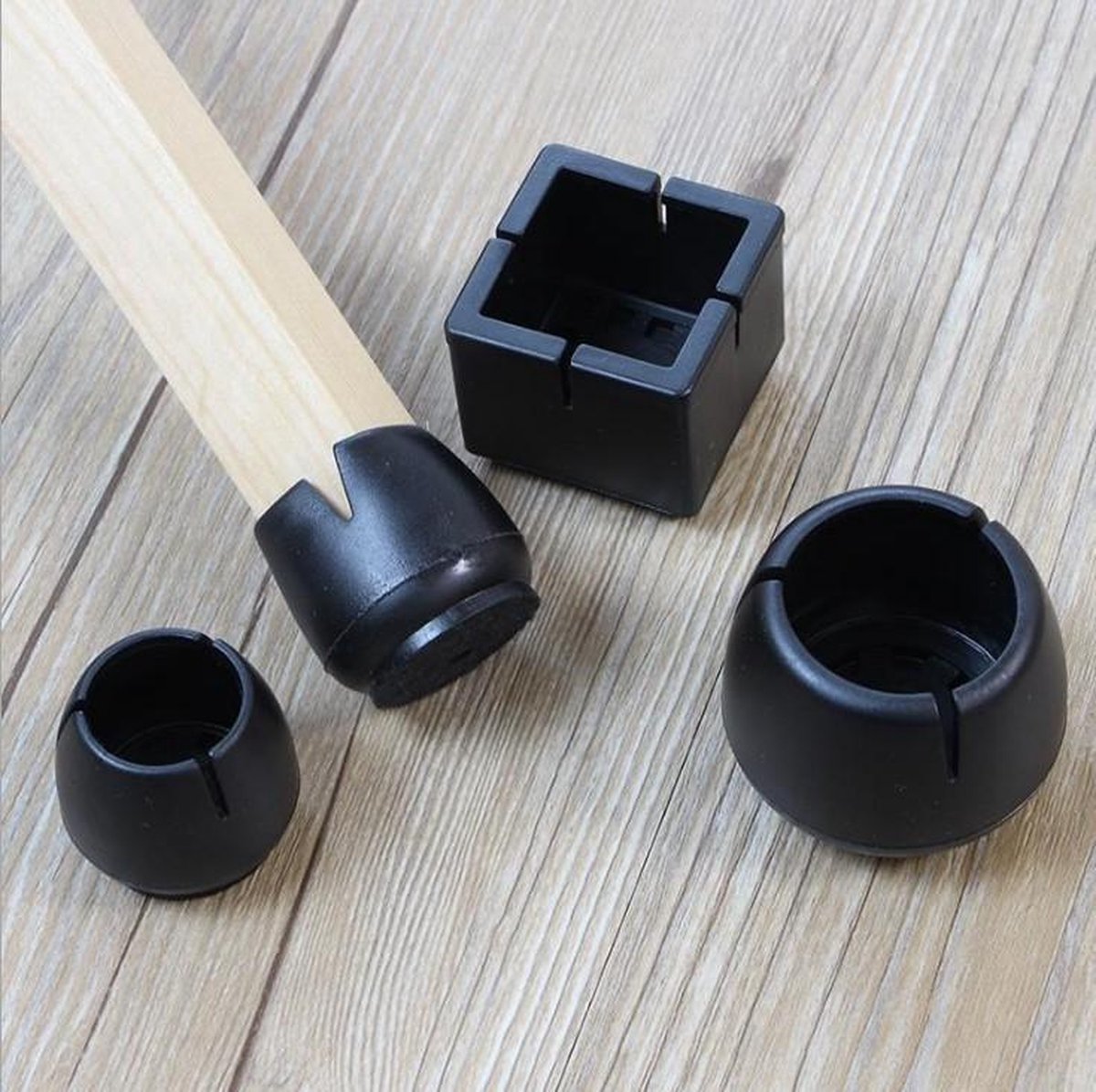 12 Möbelgleiter Kunststoff 45x16 mm schwarz Möbelfuss Möbelfüsse