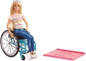 Barbie Fashionistas Blond Haar Met Rolstoel En Accessoires - Barbiepop