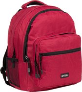 New-Rebels®  Katschberg - Schooltas - Laptopvak - Burgundy Rood - 31x15x41cm - Rugzak - Rugtas